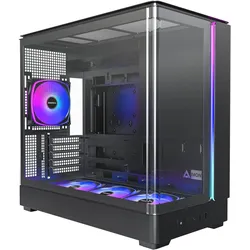Montech KING 15 PRO Black (ATX, E-ATX, mATX, Mini-ITX), PC Gehäuse, Schwarz