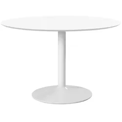 Actona Esstisch Ibiza Ø 110 cm Lack Weiß / Matt