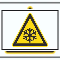 HB-Druck Achtung Kälte Symbol A1 (594x841mm) Schild