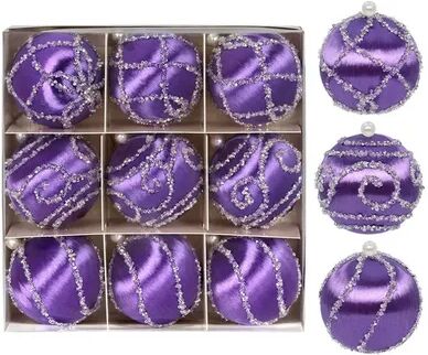 Retailers Go Hanging Bauble Ornament, Christmas Tree Ball, Silk Thread Sequin Decorative, New Year Party Pendants, Tree Dec Decor a6