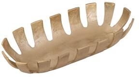 Classic Touch Gold Linear Bread Basket
