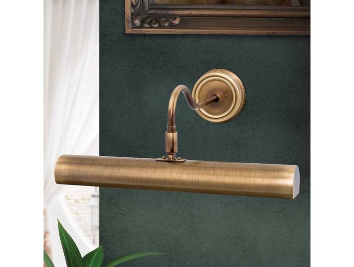 ORION Altmessingfarbene Bilderleuchte Lariga 35 cm Lariga, dimmbar, bronze / altmessing, für Wohn- / Esszimmer, Metall, Wandleuchte, Wandlampe Innen
