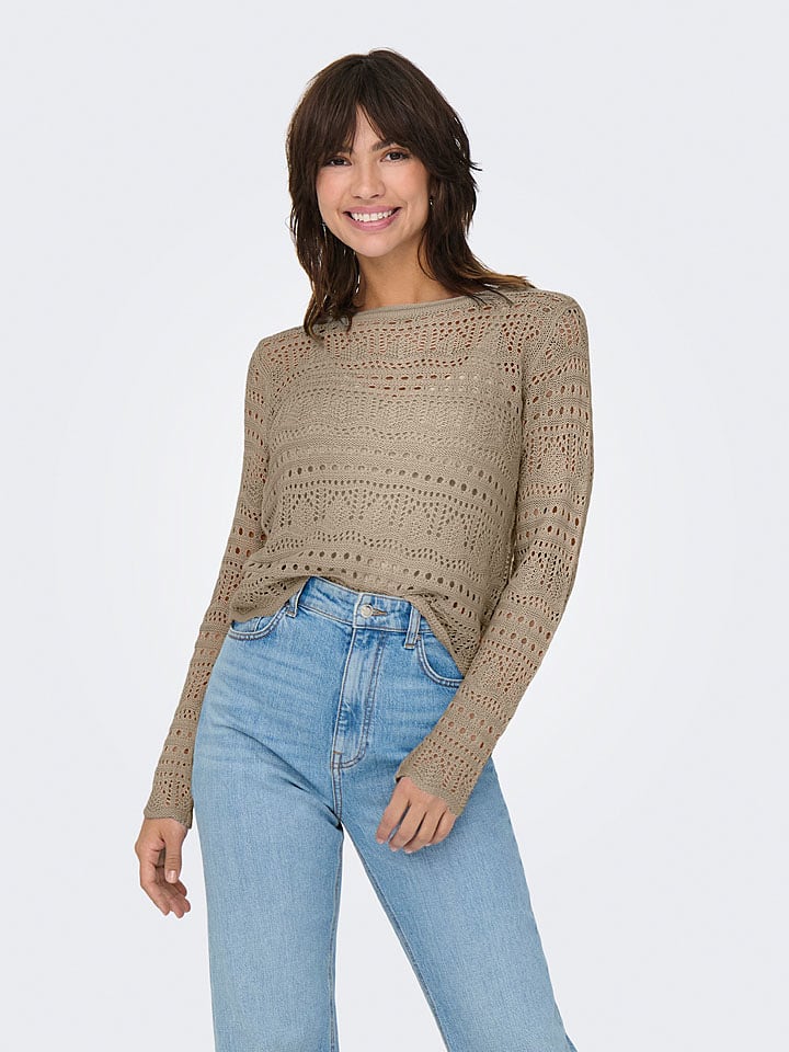 JDY Pullover "Sun" in Taupe - S