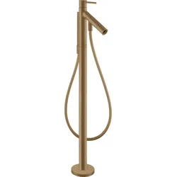 Hansgrohe AXOR Starck Einhebel-Wannenmischer bodenstehend, Brushed Bronze, Ausladung 156 mm