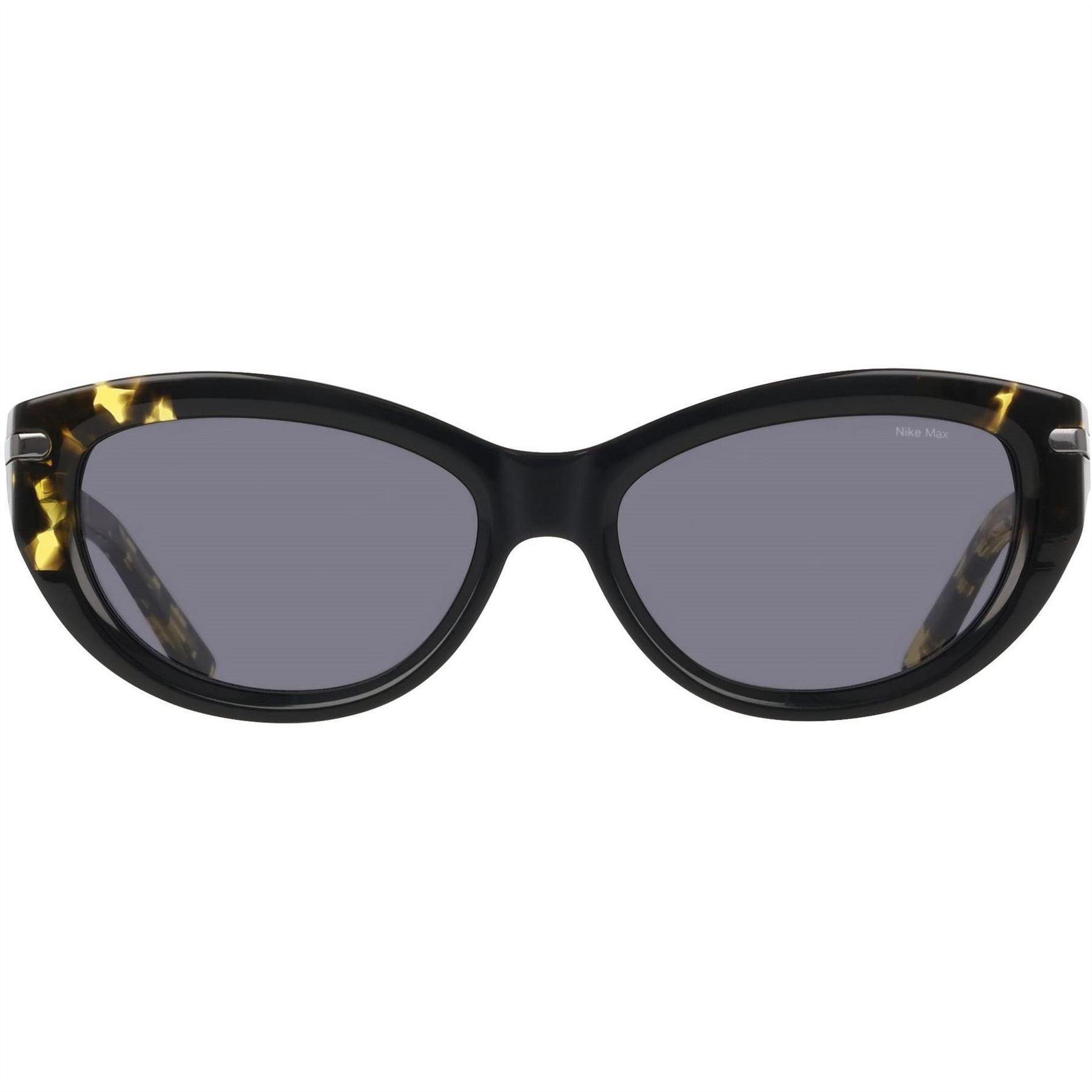 Nike - "Crescent Fawn" Katzenauge-Sonnenbrille für Damen (Schwarz/Grau)