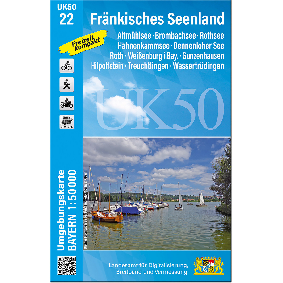 Landesamt Digitalisierung, Breitband, Vermessung UK 50-22 Fränkisches Seenland (Größe One Size, Aufl. 2023)