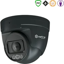 SAFIRE SMART 4MP Turret-Kamera mit Motorzoom-Objektiv & Dual-Light, IP, grau