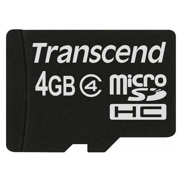 Transcend Flash-Speicherkarte 4GB Micro SDHC, C4 (4 GB, microSDHC) (TS4GUSDC4)