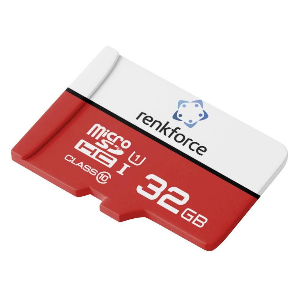Renkforce RF-mSDC-32GB 32 GB micro SDHC card w SD card adapter UHS-1 C (32 GB, microSDHC, U1, UHS-I) (RF-7482244)
