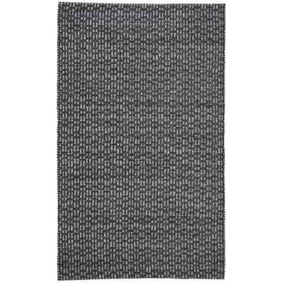 Teppich PAD "KEBU", grau (anthrazit), B:170cm H:5mm L:240cm, Baumwolle, Viskose, Wolle, Teppiche, Teppich, handgewebt, modernes Design, Wohnzimmer, Schlafzimmer