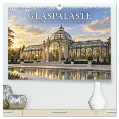 Glaspaläste - Orangerien zwischen Licht und Blattgrün (hochwertiger Premium Wandkalender 2027 DIN A2 quer), Kunstdruck in Hochglanz