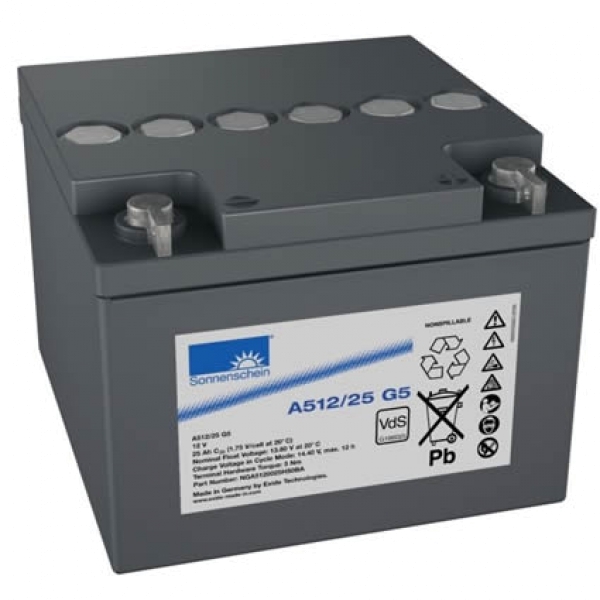 Exide Sonnenschein A512/25 G5 VdS 12V 25Ah dryfit Blei-Gel-Akku VRLA