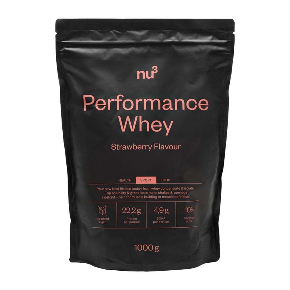 nu3 Performance Whey, Erdbeere, Pulver 1000 g