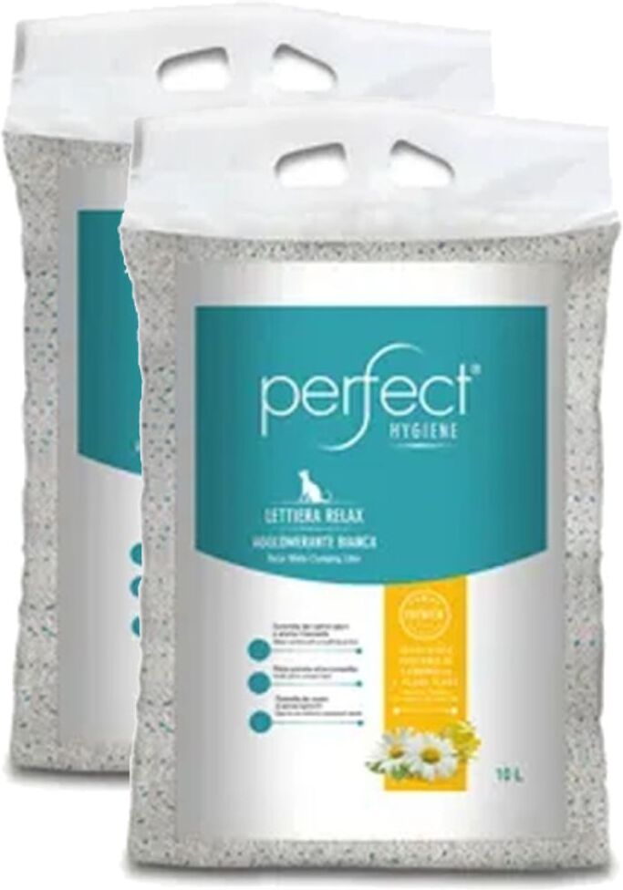 Kit Risparmio 2x10L Perfect Lettiera Agglomerante per Gatti RELAX
