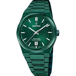 Festina Quarz Herren Nueva i-size F20079/A - grün - 40mm