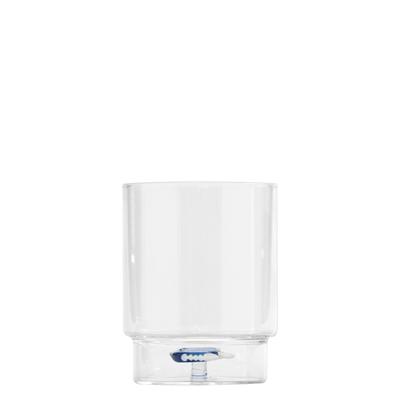 Zafferano 6er-Set zweifarbige Borosilikatglas-Trinkgläser mit handgefertigten 3D-Marinemotiven für einen modernen und eleganten Tisch
