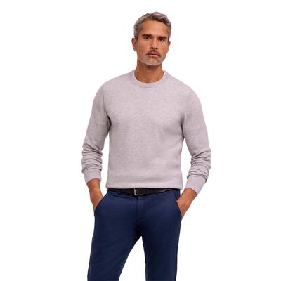 Strickpullover FALKE "Pure Lambswool", Herren, Gr. S, storm grau (3820), Pullover Strickpullover