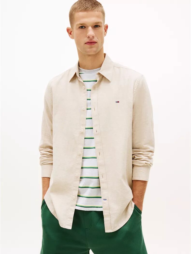 Tommy Jeans - Hemd, für Herren, Beige, Größe L