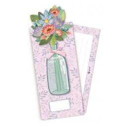 Cozywood POP-UP-Geschenkumschlag mit violetten Blumen (70187907)