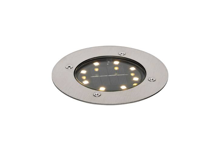 Spot encastré moderne en acier avec LED solaire IP65 - Terry