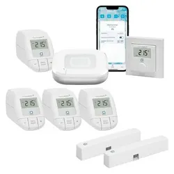 Homematic IP HmIP Set Raumklima 1xHAP-2,2xSWDO-2,1xWTH1, Thermostat