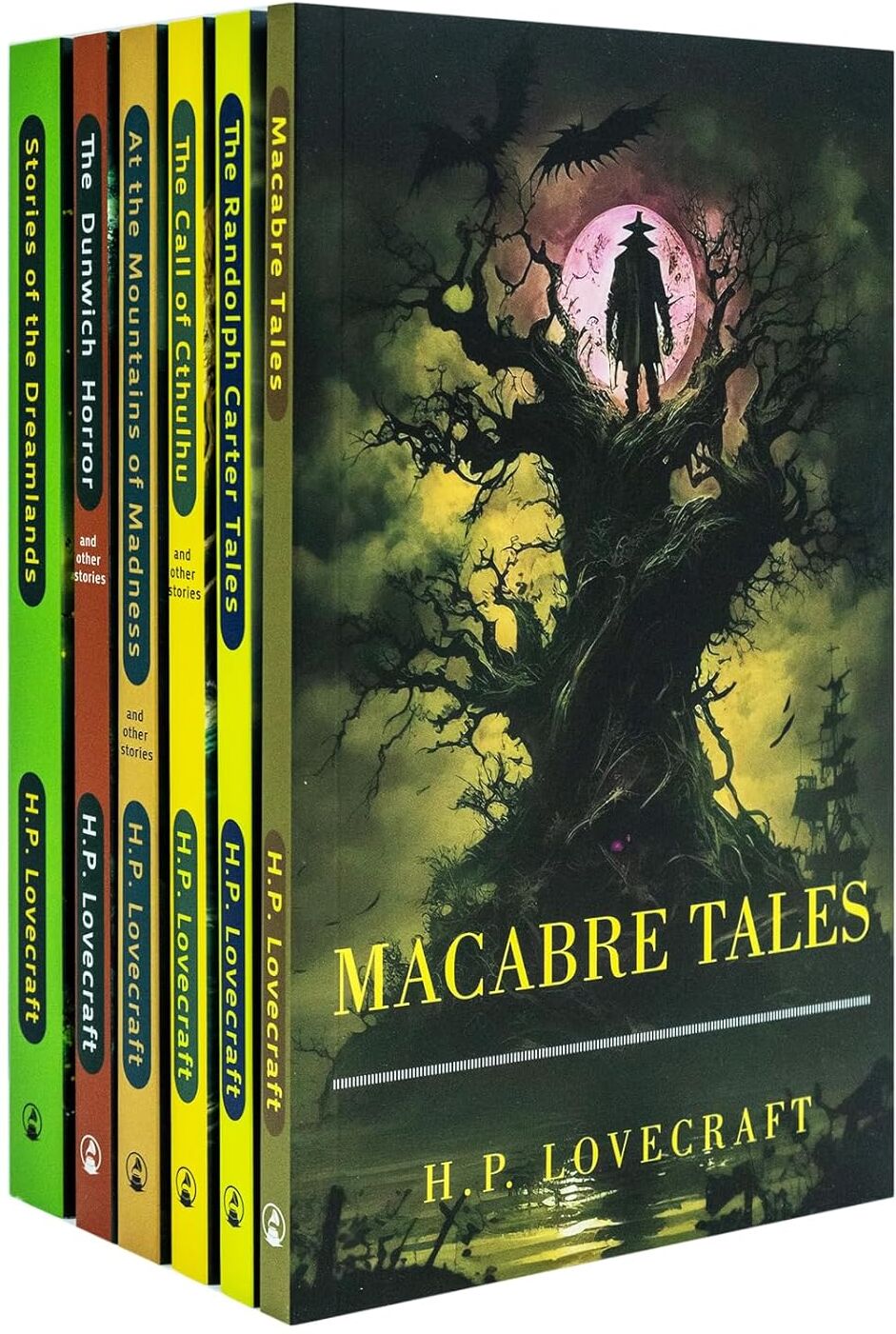 Classic Editions The H. P Lovecraft 6 Books Collection Set (Macabre Tales, At the Mountains of Madness, The Call of Cthulhu & Others)