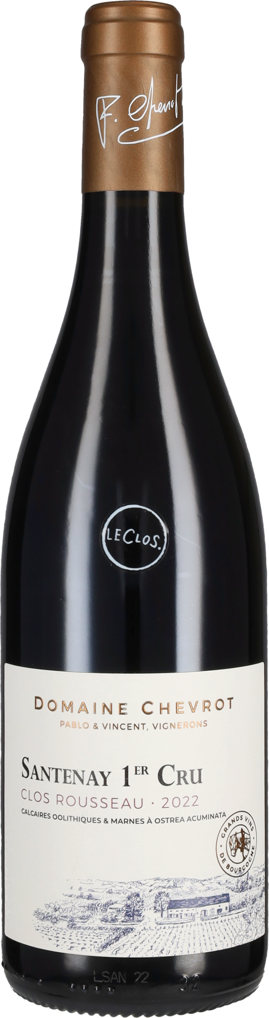 Santenay Premier Cru 'Clos Rousseau' Domaine Chevrot 2022