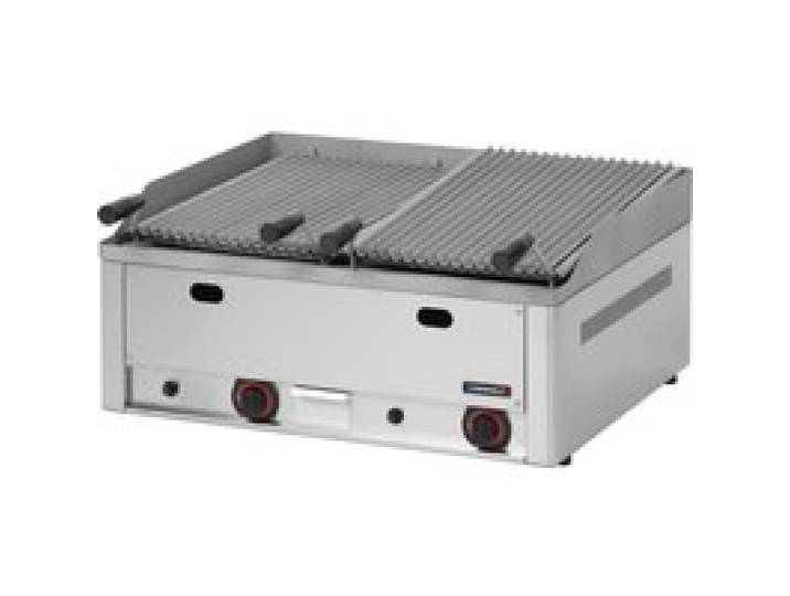 Grill à pierre de lave double - CASSELIN - Modèle - Gris - 1500W - Acier inoxydable