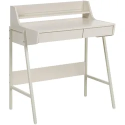 SCHREIBTISCH mit Regalaufsatz Hellbeige 77/46 cm Broxton