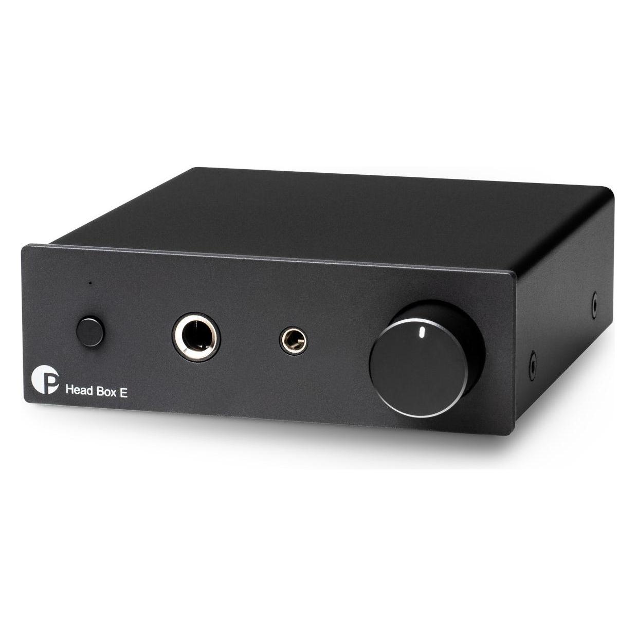 PremiumCord Pro-Ject Head Box E schwarz / Kopfhörerverstärker mit 6,3 mm und 3,5 mm Anschlüssen (Gain-Schalter) (9phbeb)