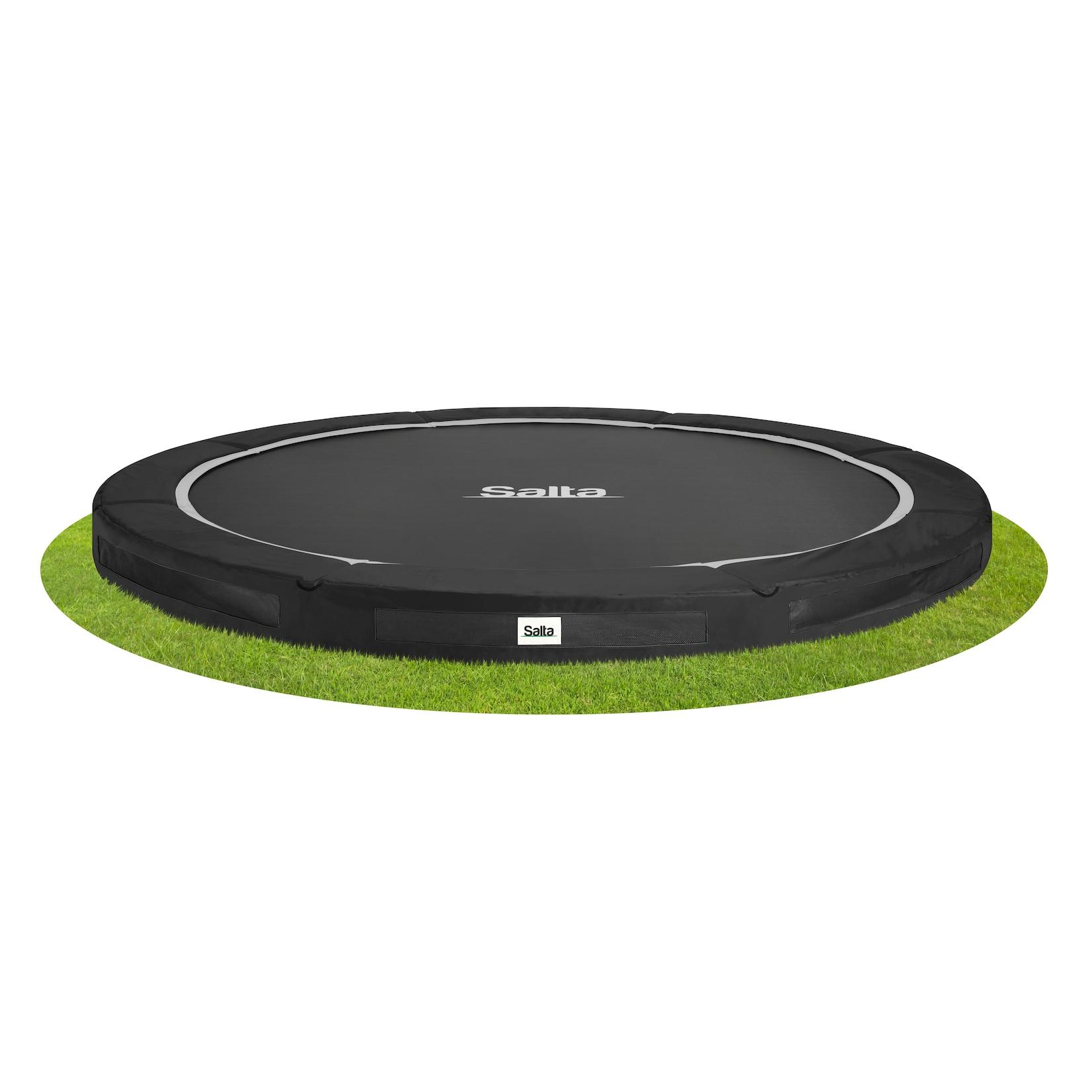 Salta Bodentrampolin Premium Ground Sports - rund - Ø427 cm - Schwarz