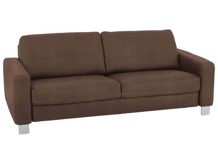Sofa Shetland Basic B: 214 cm Polipol / Farbe: Mocca / Material: Leder Basic