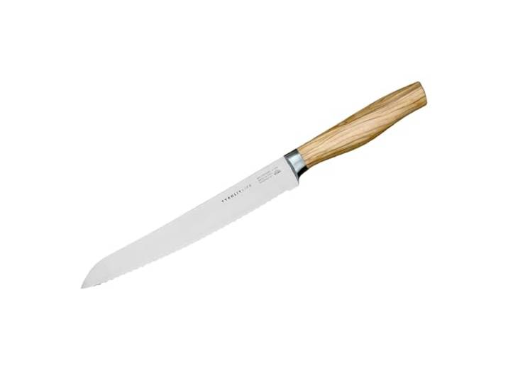 Tyrolit LIFE Oliveline Brotmesser 21 cm, mehrfach eisgehärtete Profi-Klinge, hochwertige Qualität made in Tirol