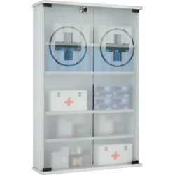 VCM Medizinschrank HONULA - B/H/T ca. 60.00x91.00x17.20