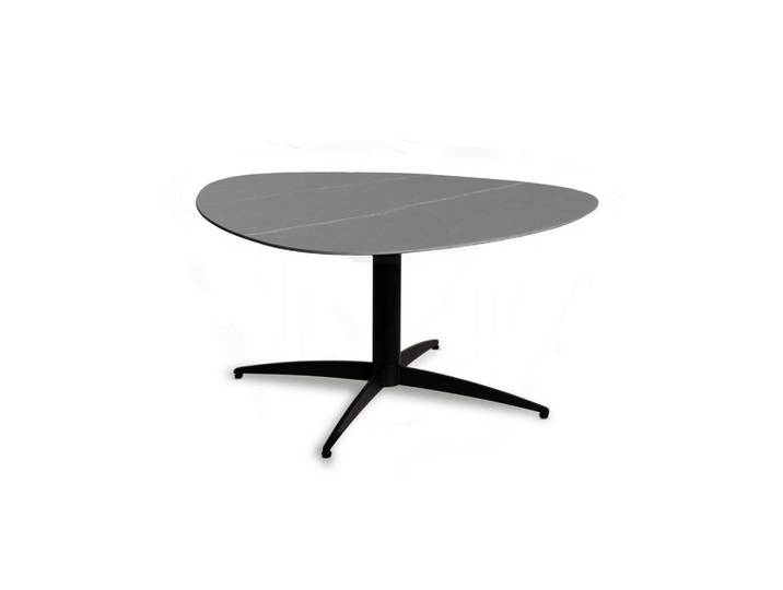 Xora Couchtisch, Grau, Schwarz, Metall, Stein, Freiform, X-Form, 40x35x40 cm, einfacher Aufbau, Wohnzimmer, Wohnzimmertische, Couchtische