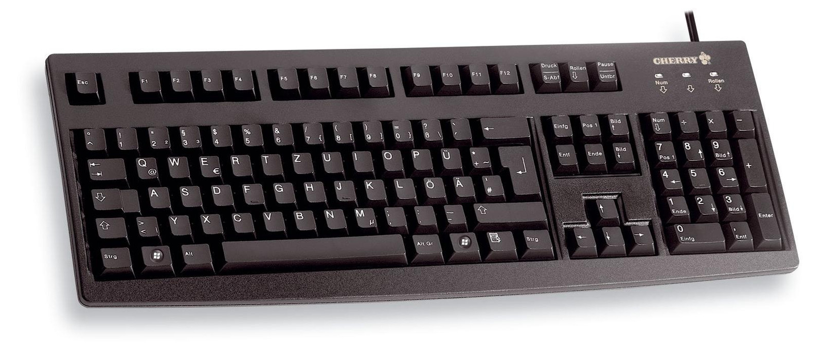 Cherry G83-6105LUNDE-2 bekabeld QWERTZ toetsenbord zwart