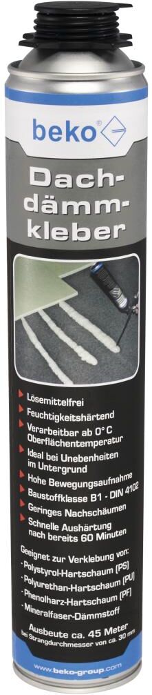Beko Dachdämmkleber für NBS-Pistole, B1-Qualität,  Ausbeute ca. 45 Meter, 750 ml