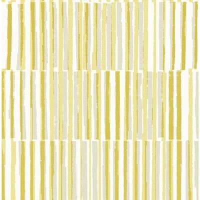 A-Street Prints Sabah Yellow Stripe Wallpaper