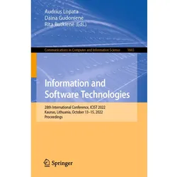 Information and Software Technologies, Fachbücher