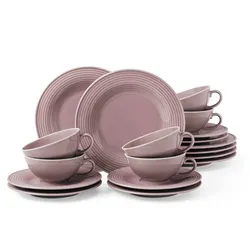 TEESERVICE Beat Color Glaze Altrosa 18-tlg.