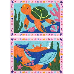 Ravensburger My First CreArt, Kneten nach Zahlen - Wal und Schildkröte