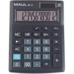 MAUL Tischrechner MC 12 schwarz