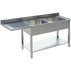 KBS Gastrotechnik Spülcenter 2 Becken rechts Breite 160cm