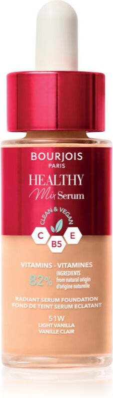 Bourjois Healthy Mix lightweight foundation for a natural look shade 51W Light Vanilla 30 ml