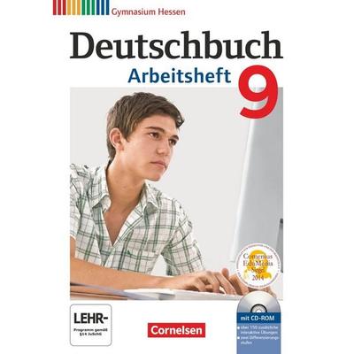 Deutschbuch Gymnasium - Hessen - 2015 - 9. Klasse - Arbeitsheft mit Lösungen und Übungs-CD-ROM G8/G9, Taschenbuch von Angela Mielke,Cordula