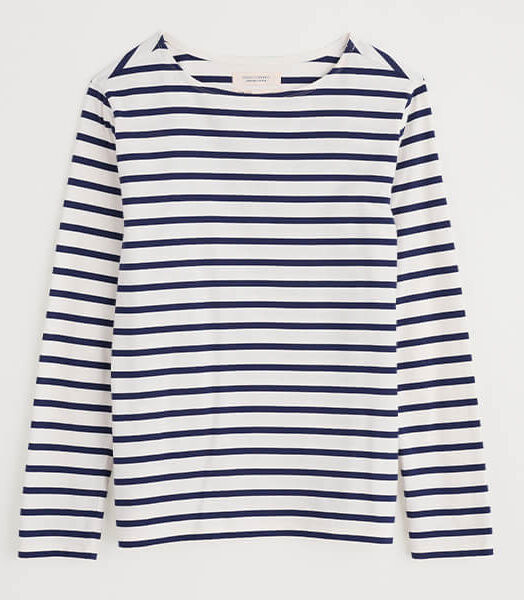 Seasalt Sailor Shirt Breton Chalk Maritime