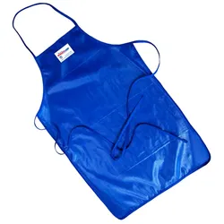 Gastronoble Burnguard Quicklean Nylon-Halterschürze blau