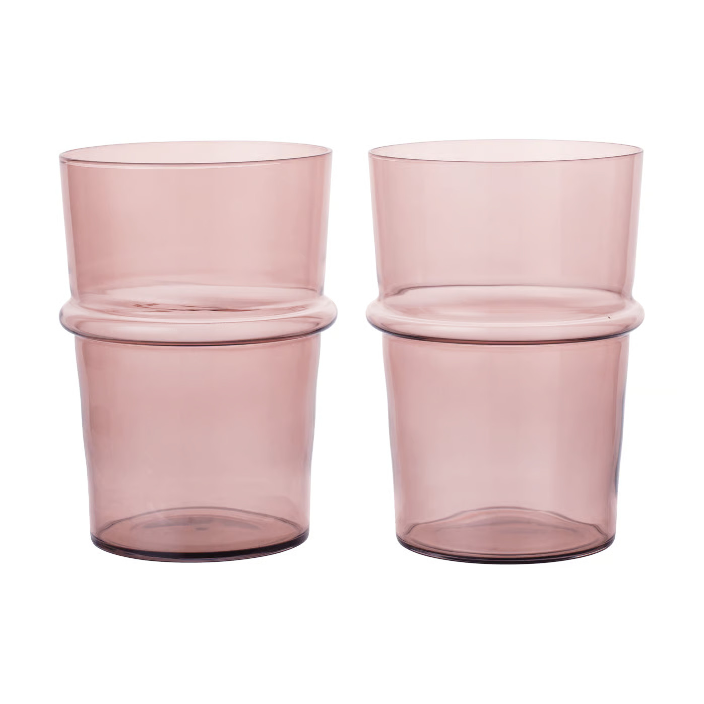 Ferm Living Boya drinkglas hoog 45 cl 2-pack Mauve