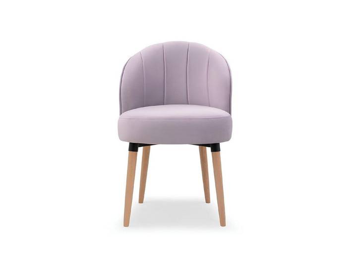 Xlmoebel Esszimmerstuhl Rosa gepolsterter Sessel mit elegantem Design für Esszimmer und Büro, Hergestellt in Europa