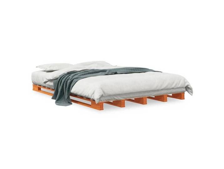 Lit de palette sans matelas cire marron 140x200 cm pin massif 844455